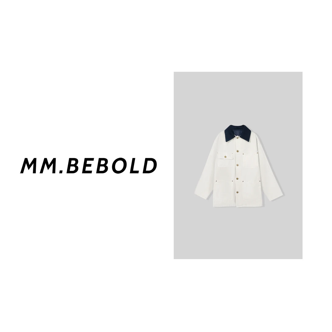 【大大精选】撞色翻领金属扣棉服外套XYXS671