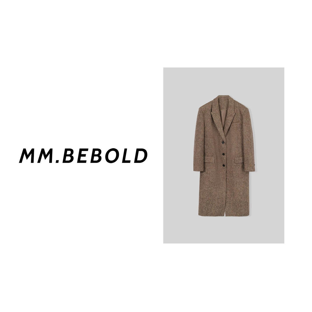 【妙姐精选】翻领长款时尚大衣MQJ1935