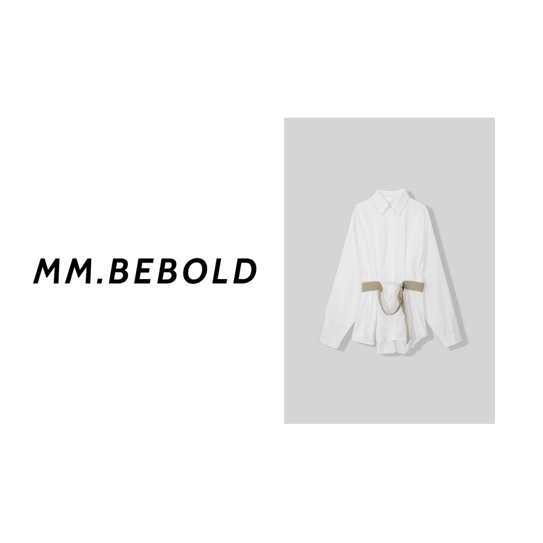 【妙姐精选】不规则甜酷收腰衬衫裙XYXS658