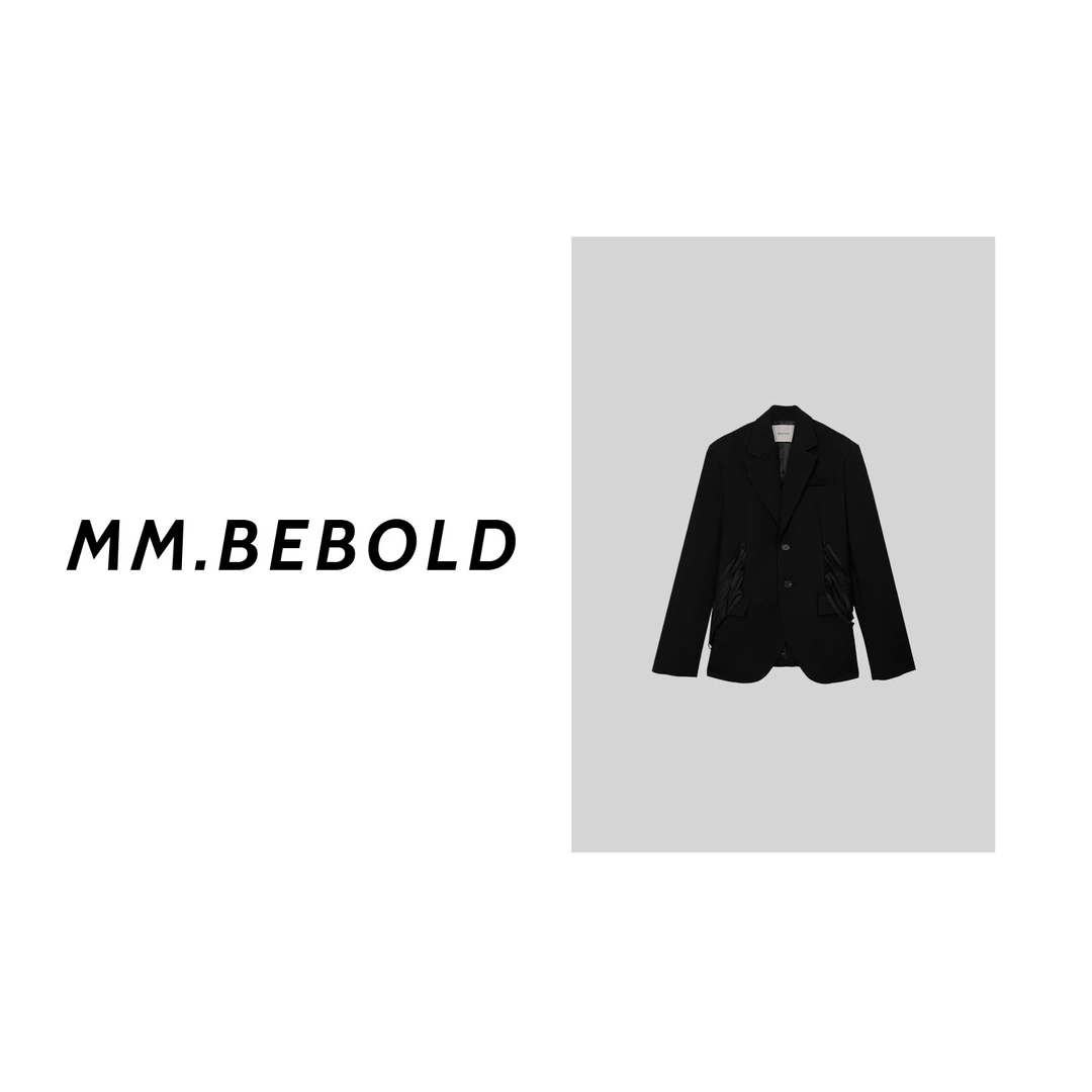 【大大精选】绑带缠腰钩扣西装外套XS1326