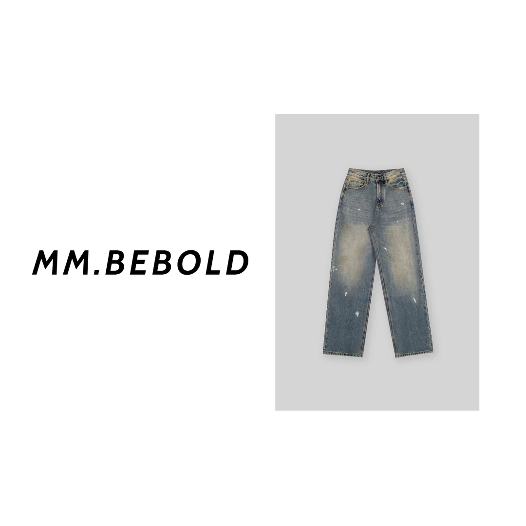 【蓓蓓精选】美式复古做旧牛仔裤CY221179