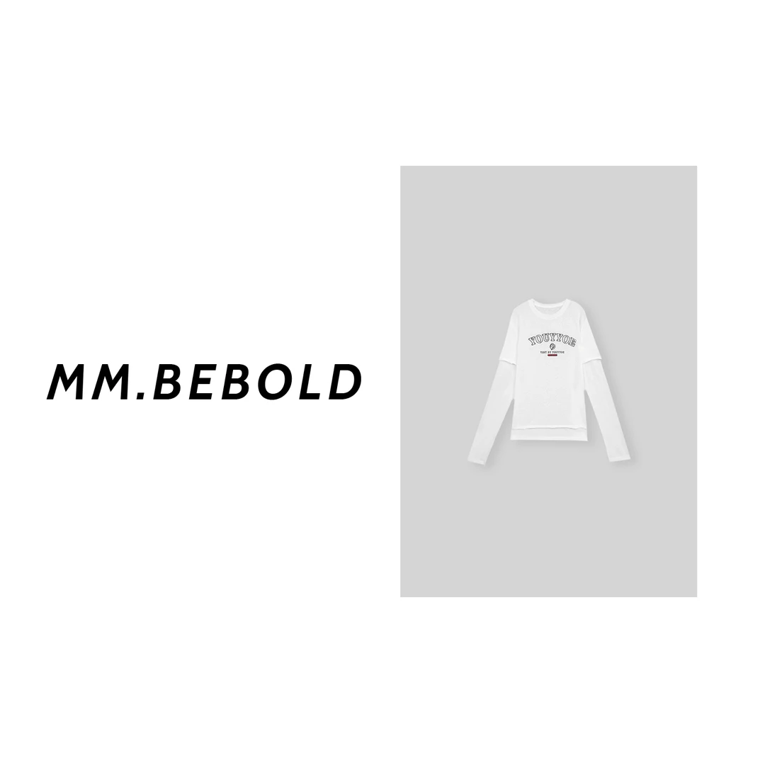 【妙姐精选】字母印花圆领打底衫LZ10328