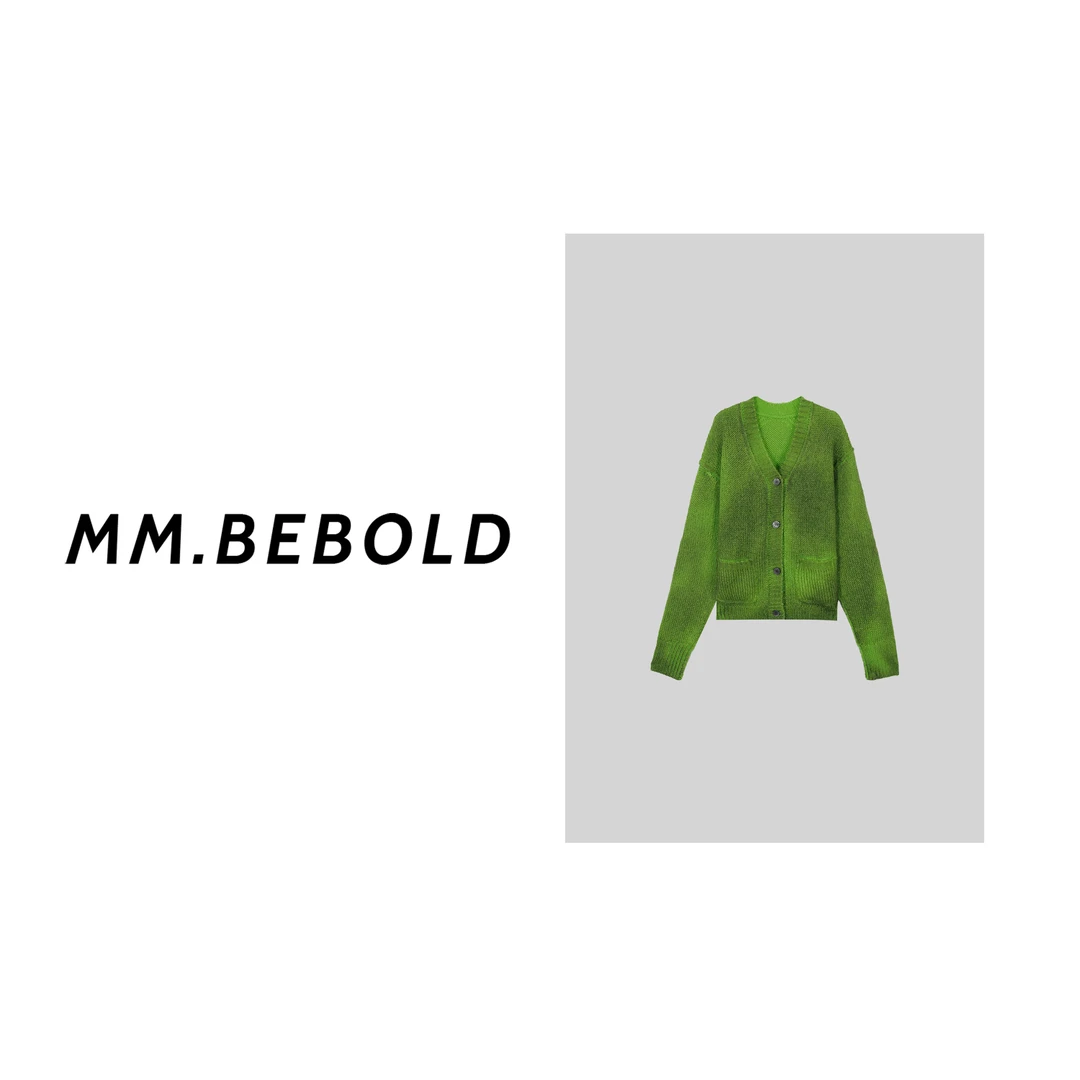 【老刘精选】晕染做旧针织开衫LJL8845