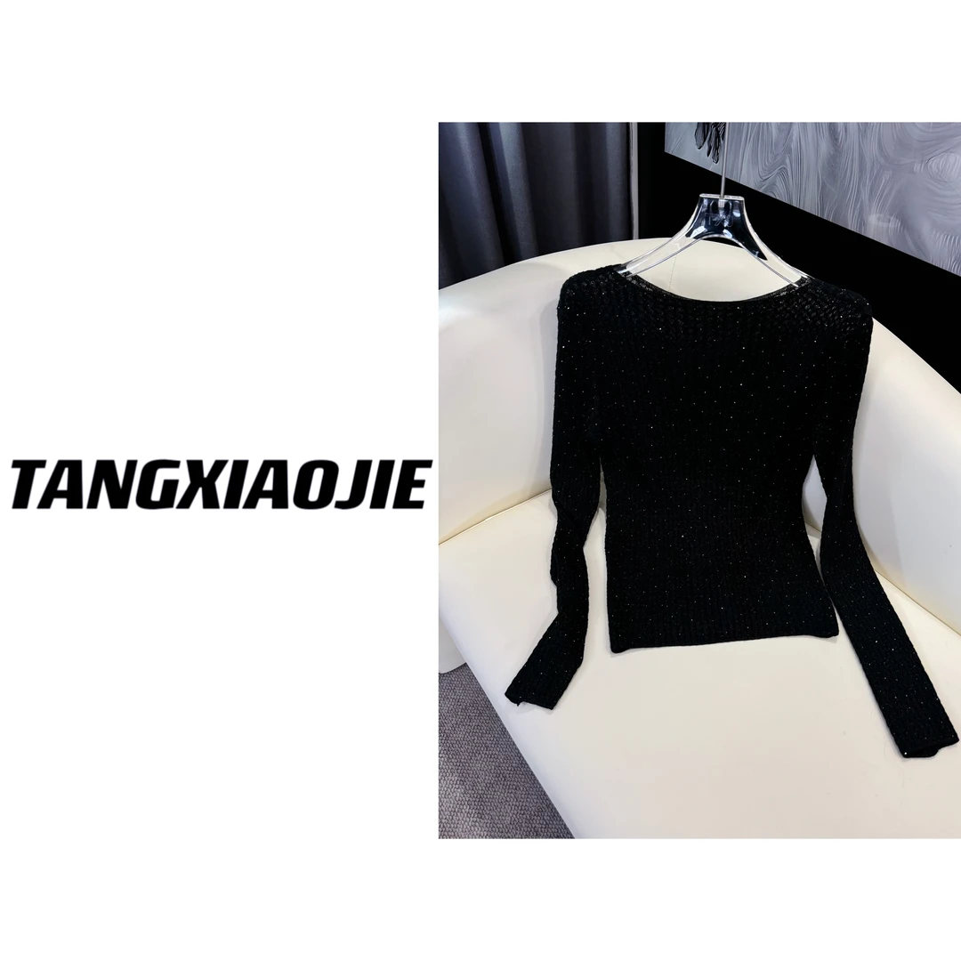 【汤小姐高定】#10346"繁星闪烁＂满天星亮钻羊毛衫