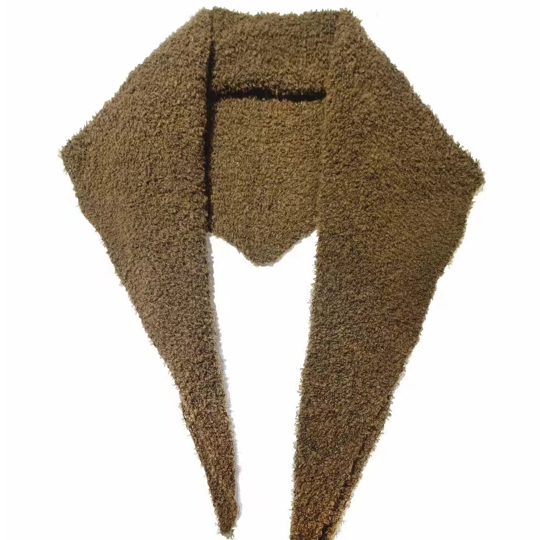 24FW7219针织围巾时尚保暖秋冬咖色冬季