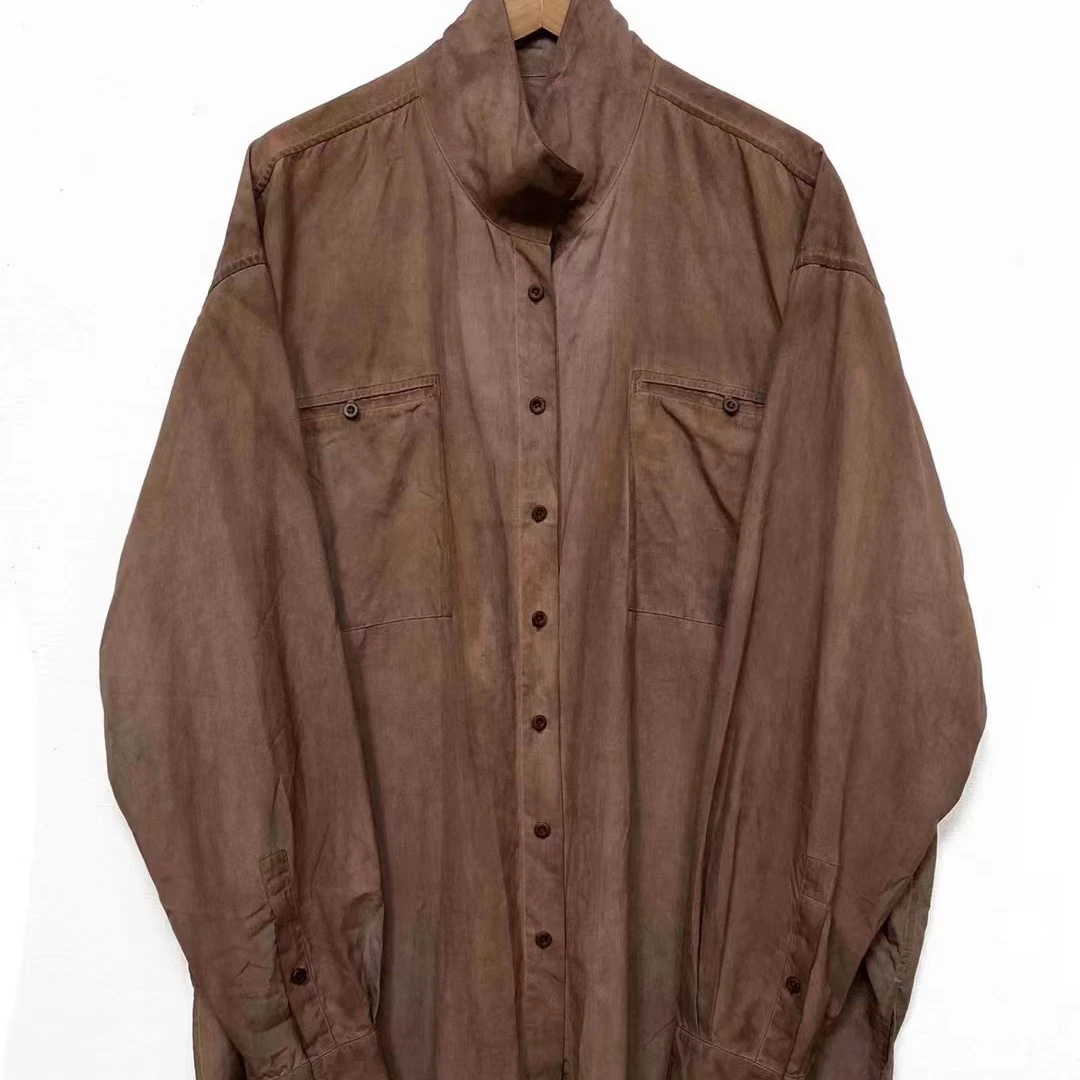 22SS1022左岸迷香休闲纯色衬衫