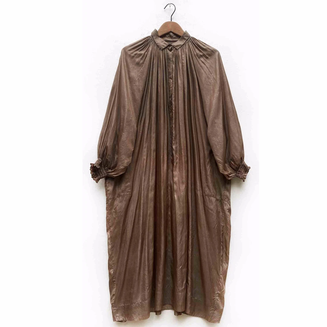 22SS5005左岸迷香真丝植物染连衣裙