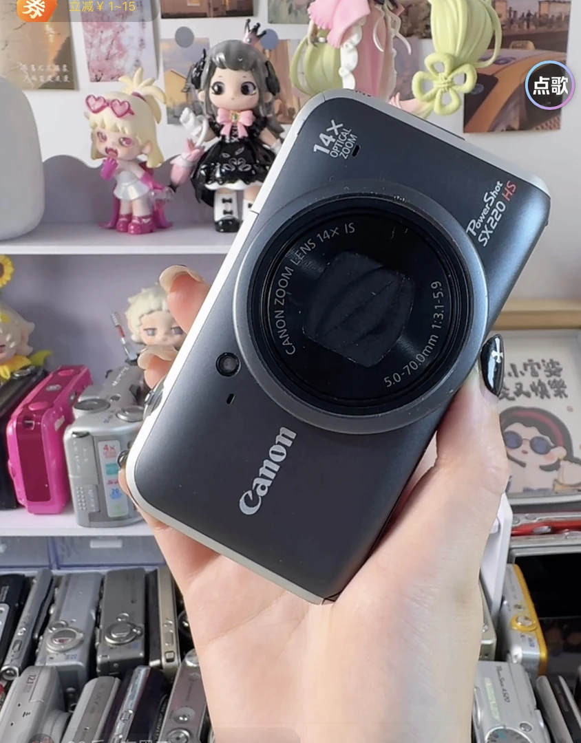 9新 Canon/佳能 佳能SX220 复古长焦相机 带配件