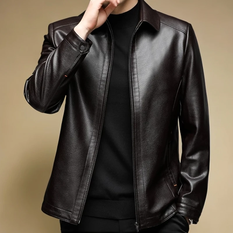 【海宁衣都】2024秋冬新款男士商务休闲高档大气百搭夹克【立翻领】