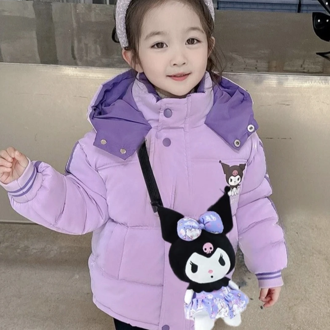 2023新款女童冬季加厚加绒棉衣外套洋气儿童连帽外衣棉服潮韩版