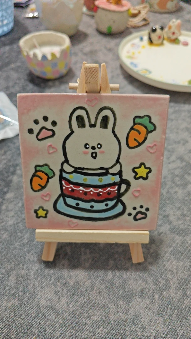 可爱萌宠人物陶瓷板画