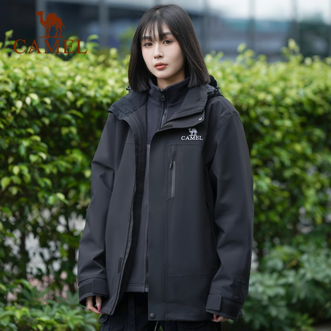 【新款雨神系列】骆驼加厚可拆卸冲锋衣防风防水进藏男女情侣外套