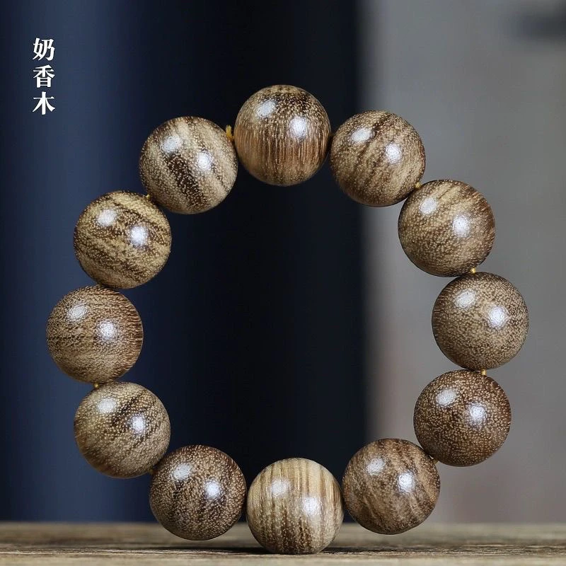 越南黑纹奶香木手串2.0尺寸
