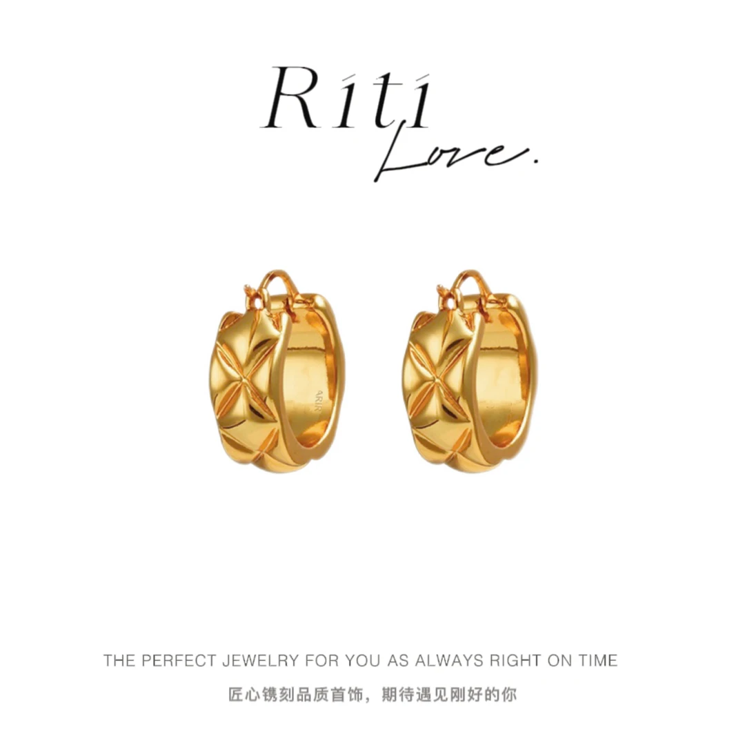 铜合金耳饰 8026【雅典娜耳圈】时尚法式百搭小众设计感高定饰品