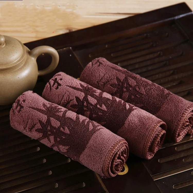 茶韵【精选好物】纤维方巾礼品毛巾吸水干棉麻茶吸水茶巾吸水抹布