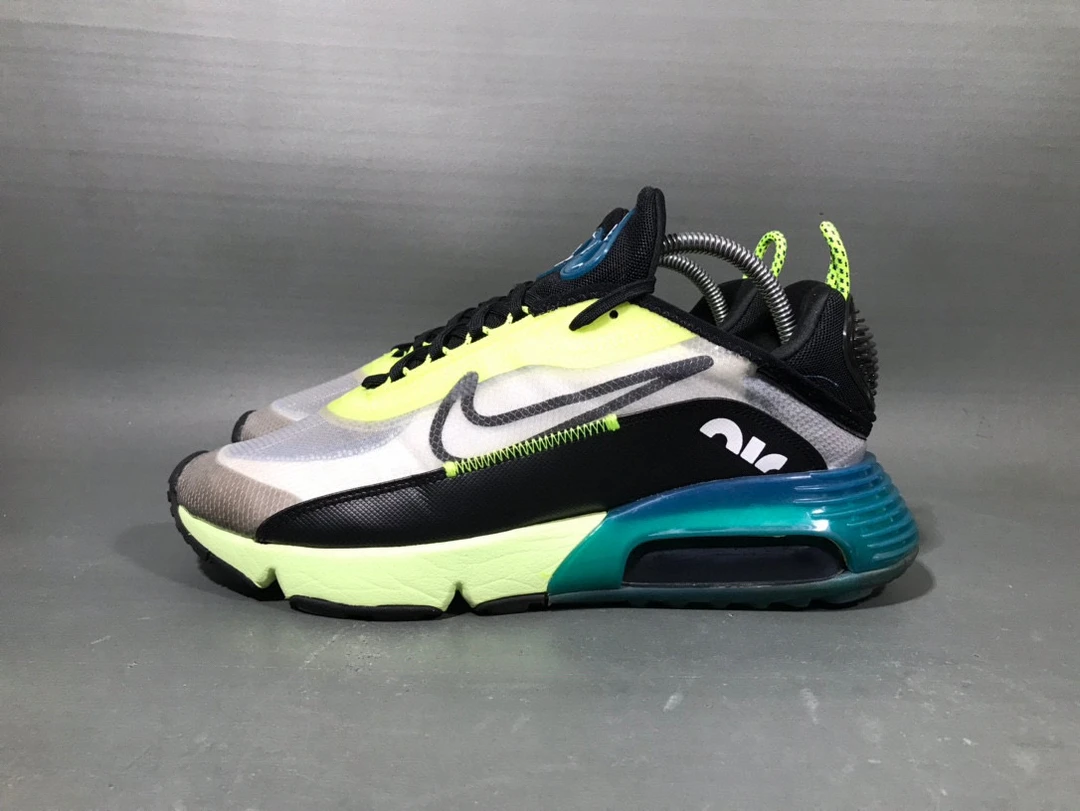 43码 耐克 Air Max2090黄蓝气垫运动鞋跑步鞋/无原盒9新/公价1351