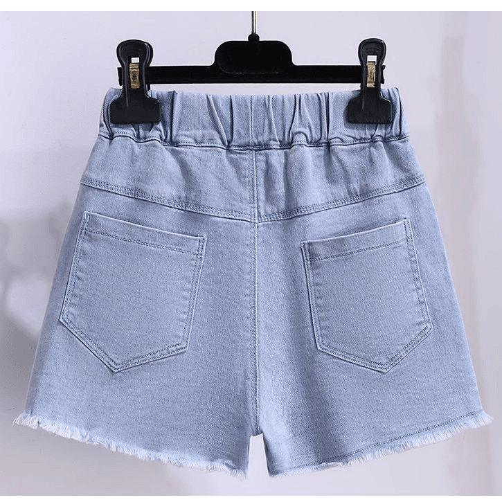 中大儿童夏季洋气女孩裤子女童夏装牛仔短裤外穿薄款2023新款韩版