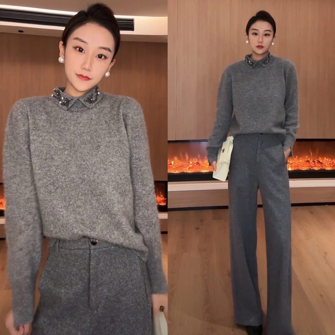 女士时尚百搭服装潮流精品女装上衣裤子秋冬套装休闲显瘦一整套