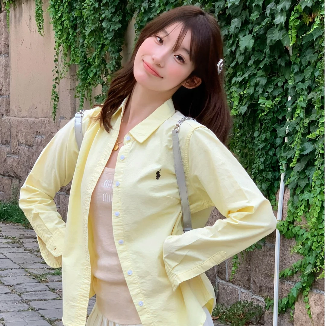 Upward Molly老钱风气质百搭定织定染立体剪裁显白衬衫上衣