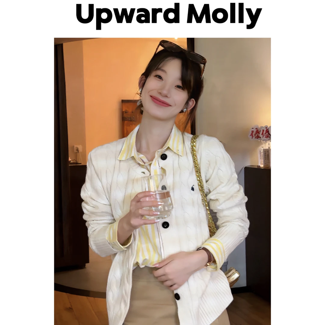 Upward Molly【松弛氛围】秋冬重磅亲肤柔软百搭弹力针织外套