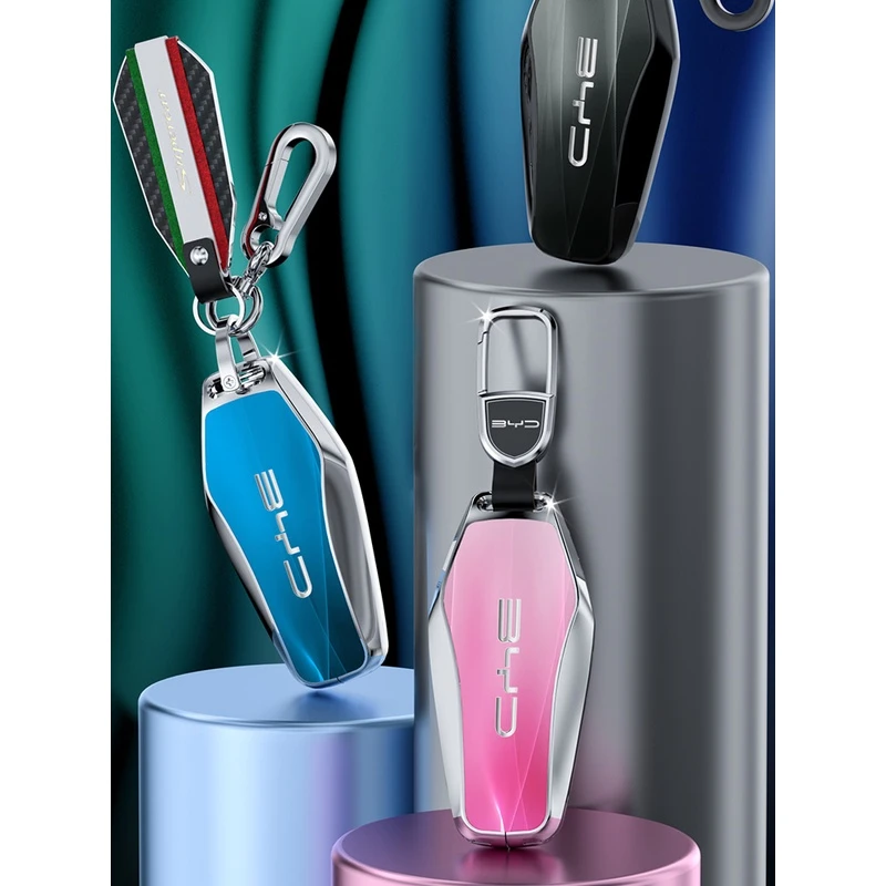 比亚迪钥匙套秦plus冠军版dmi海豹海豚汉ev唐宋驱逐舰05车包扣壳