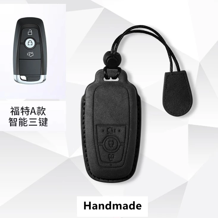 适用福特钥匙套福克斯扣蒙迪欧包探险者EVOS锐际壳锐际翻毛皮全包