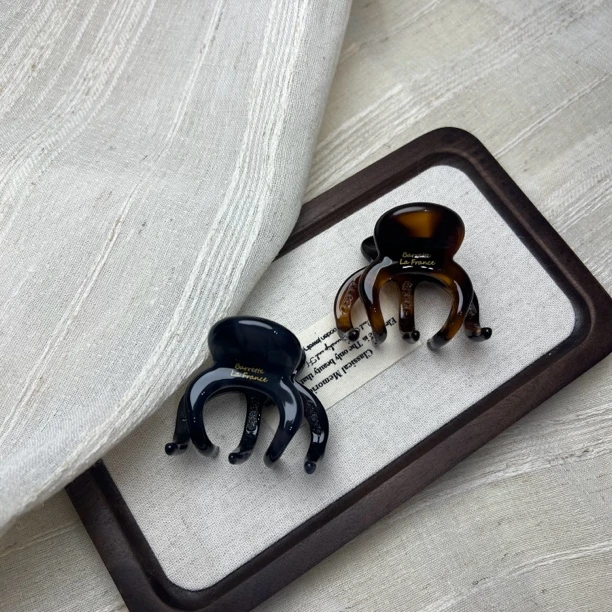 Hy 醋酸4.0高马尾抓夹4.5cm