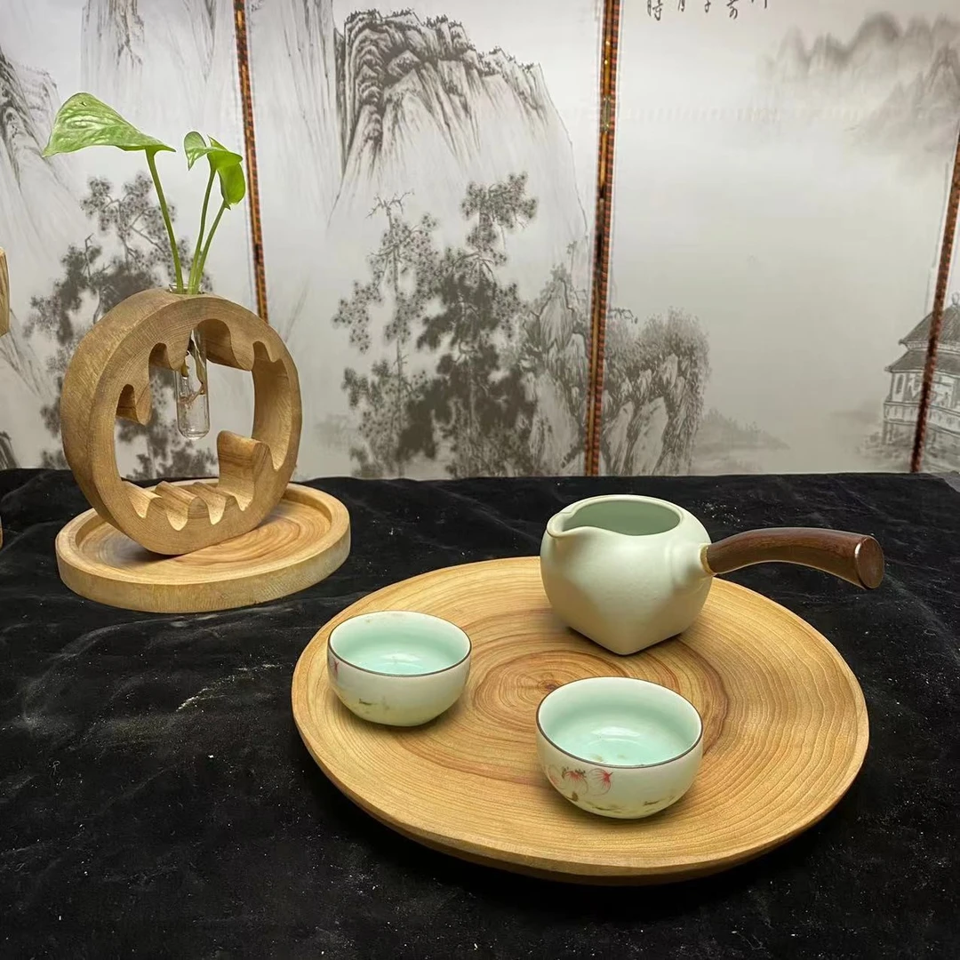 A香樟木实木托盘26*27*3cm左右，以直播间为准