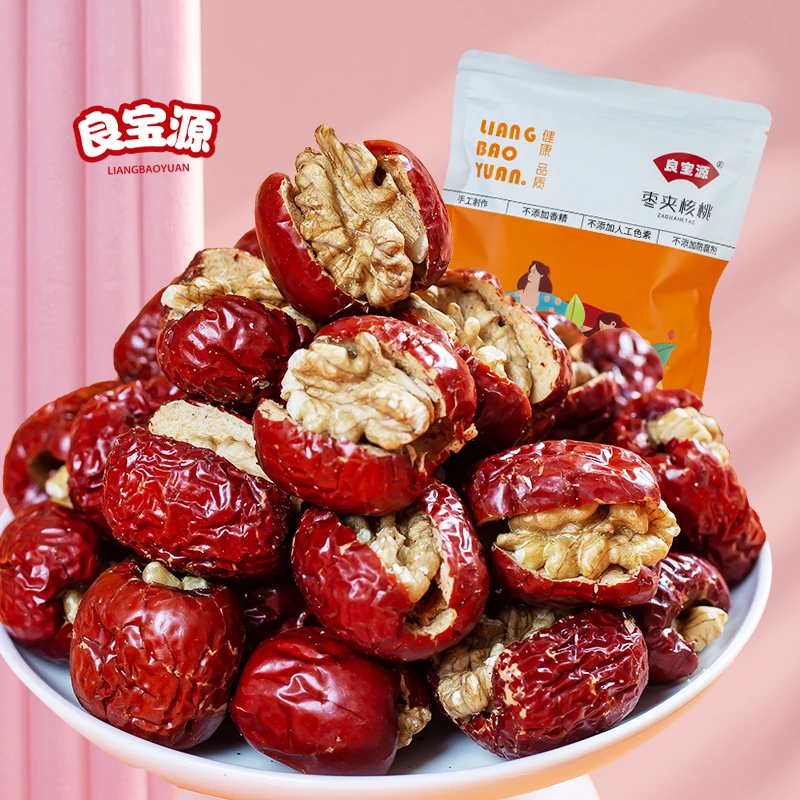 LiangBaoYuan/良寶源枣夹核桃108g新疆特产灰枣夹核桃仁单独包装q