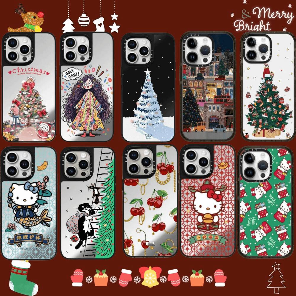 【新年圣诞】【高版本】创意适用于苹果15promax16/14/13/12/11手机壳