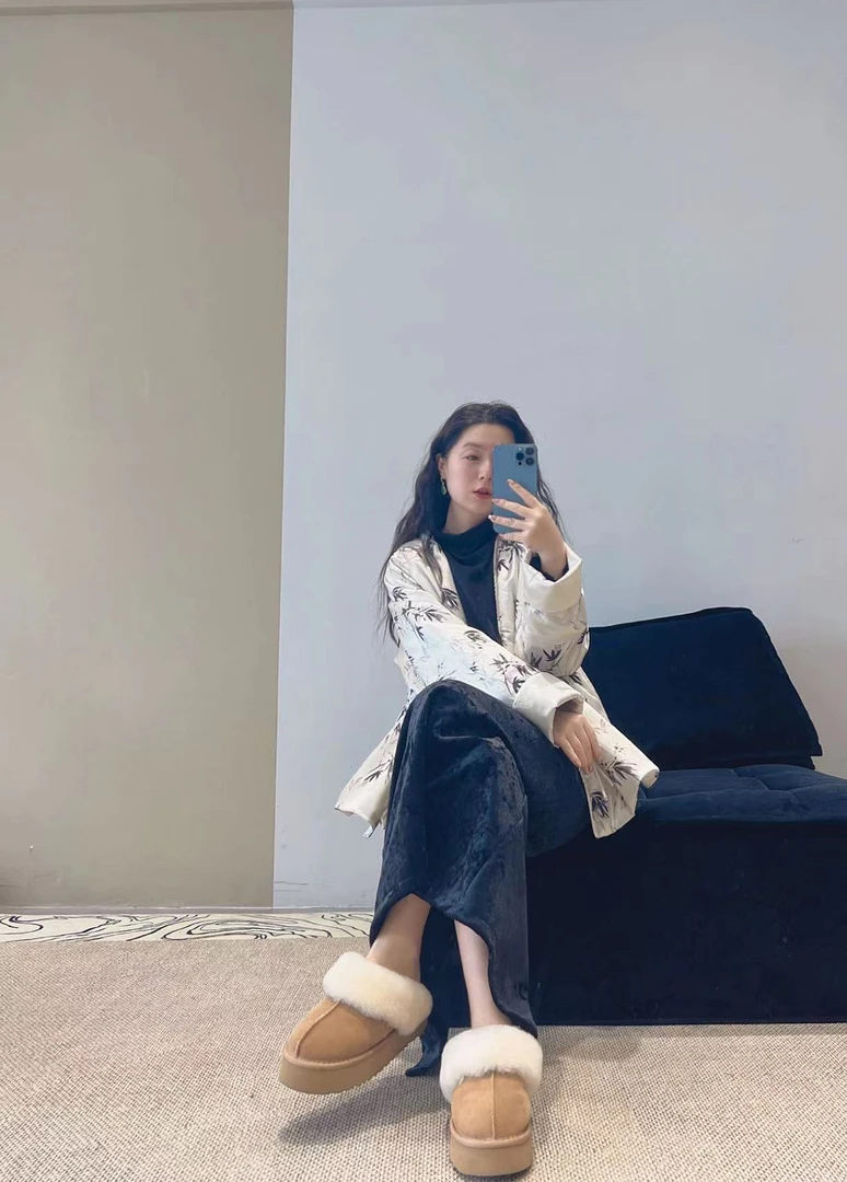 加莉新中式【青黛染苍山】禅意风夹棉外套 分码