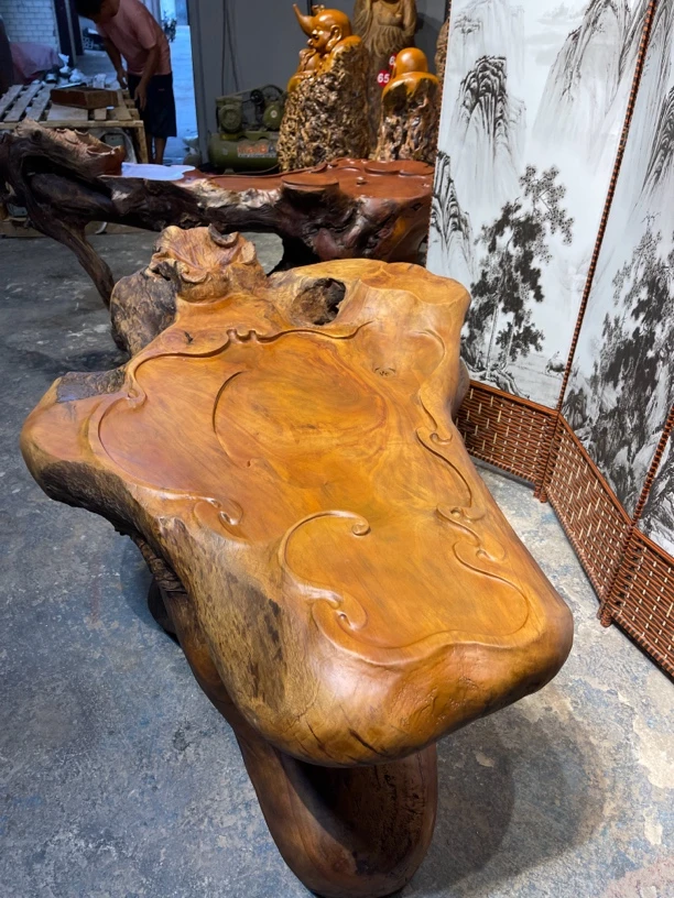 香樟木天然老树根茶台