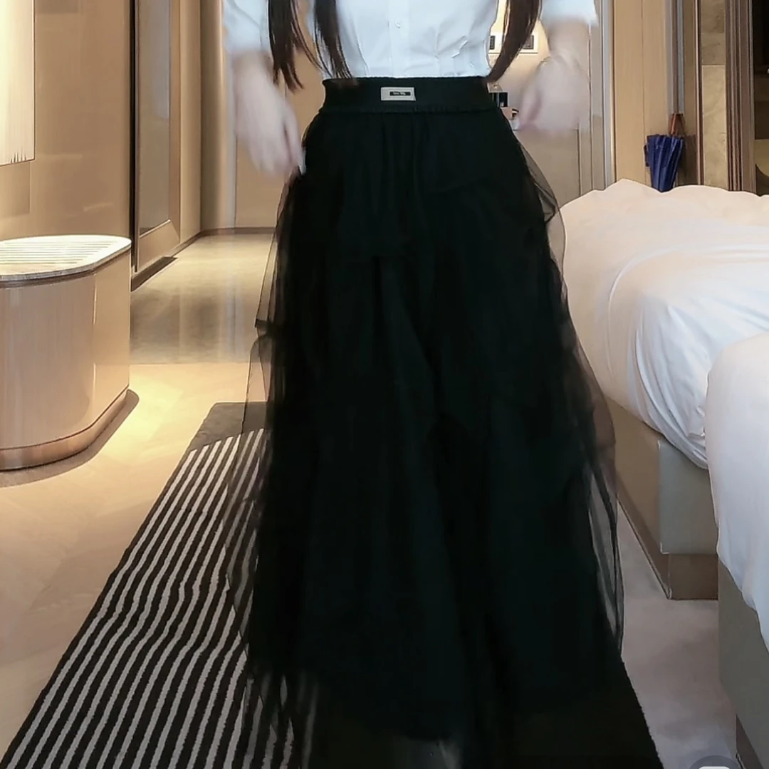 CW.MM 高级感拼接不规则半裙