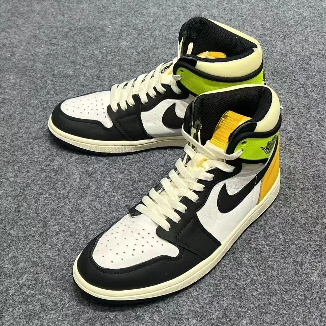 41码/AIRJORDAN1 黄绿脚趾 高帮篮球鞋