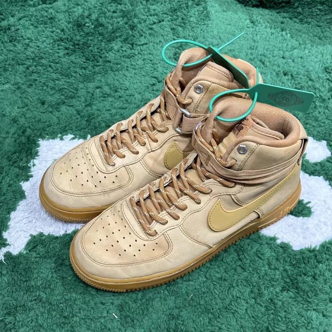 41码/ Nike Air Force 1 High 小麦色 高帮休闲鞋 公价1679