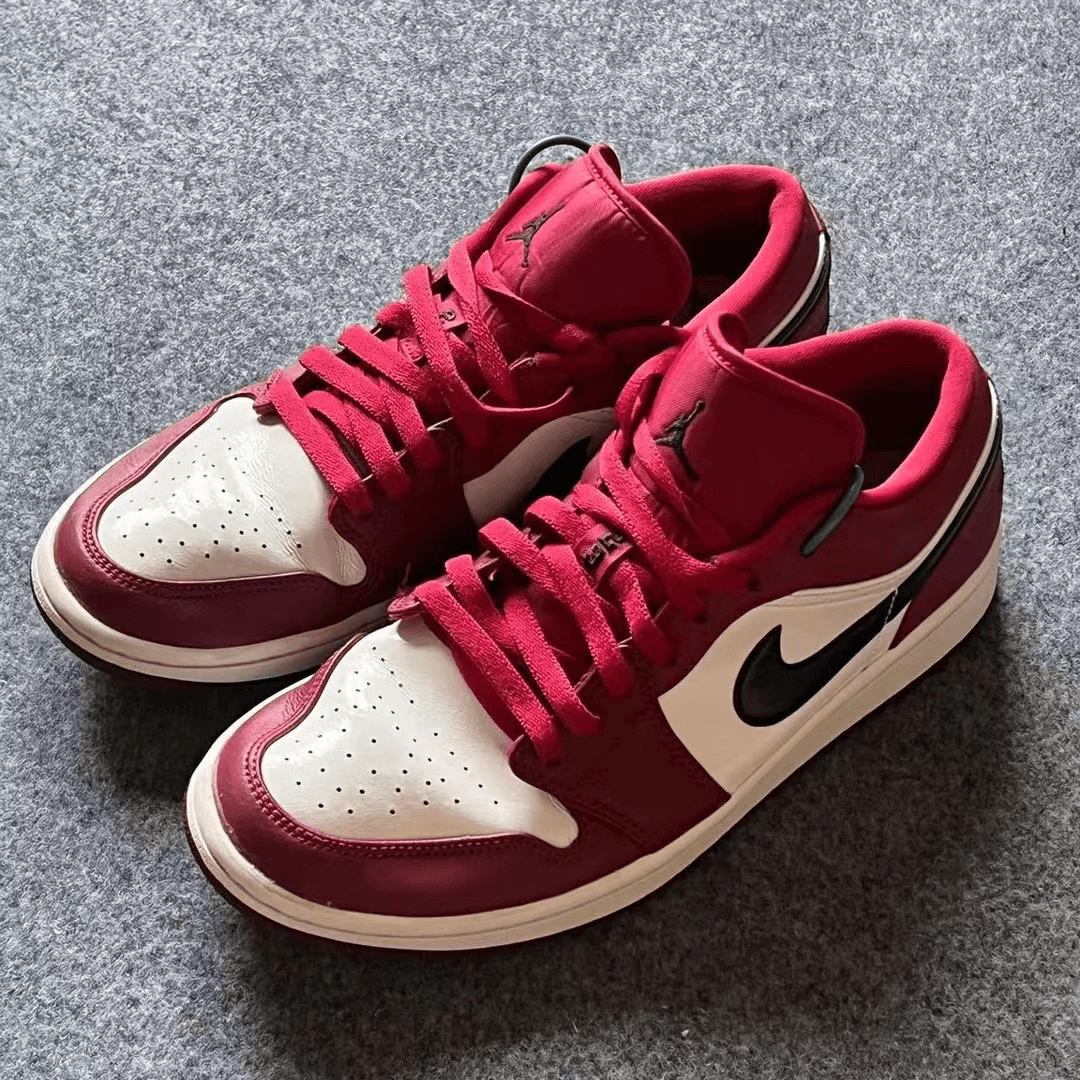 43码/Nike AJ1low酒红 低帮篮球鞋 公价1549