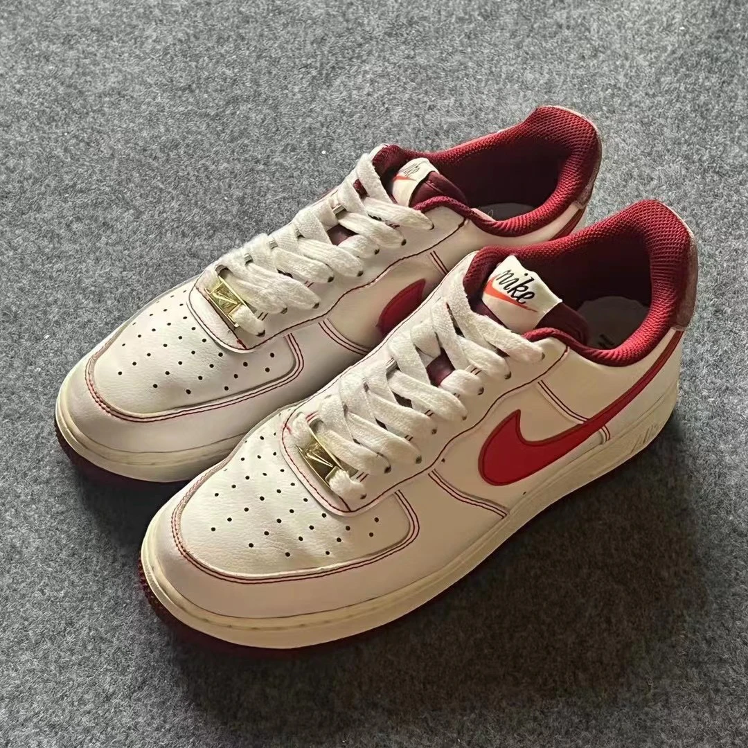 40.5码/AF1白红 低帮板鞋