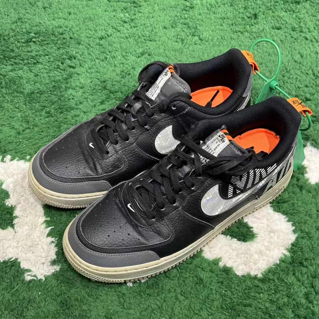 43码/ Nike Air Force 1 黑灰 低帮休闲鞋 公价999
