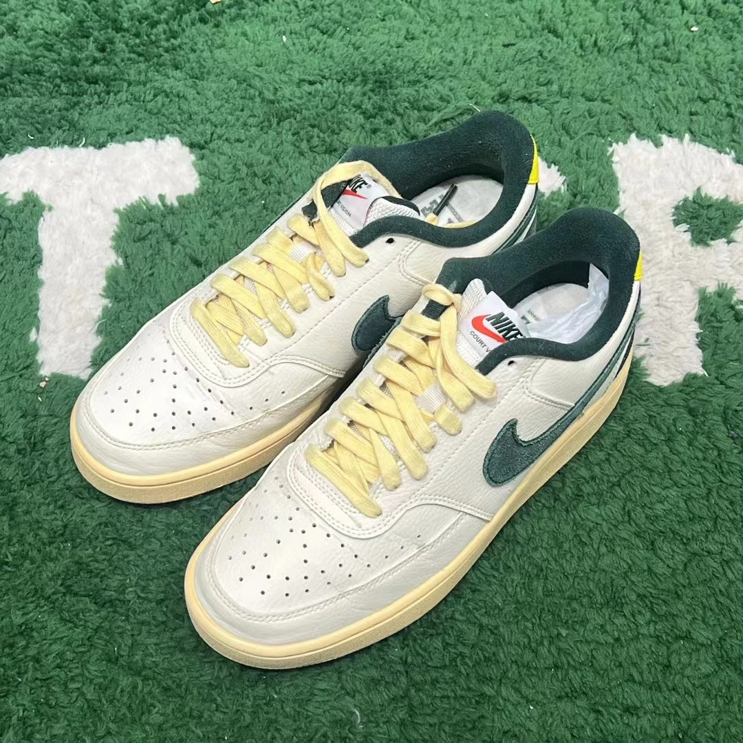 41码/ Nike Court 白绿 低帮板鞋 公价319