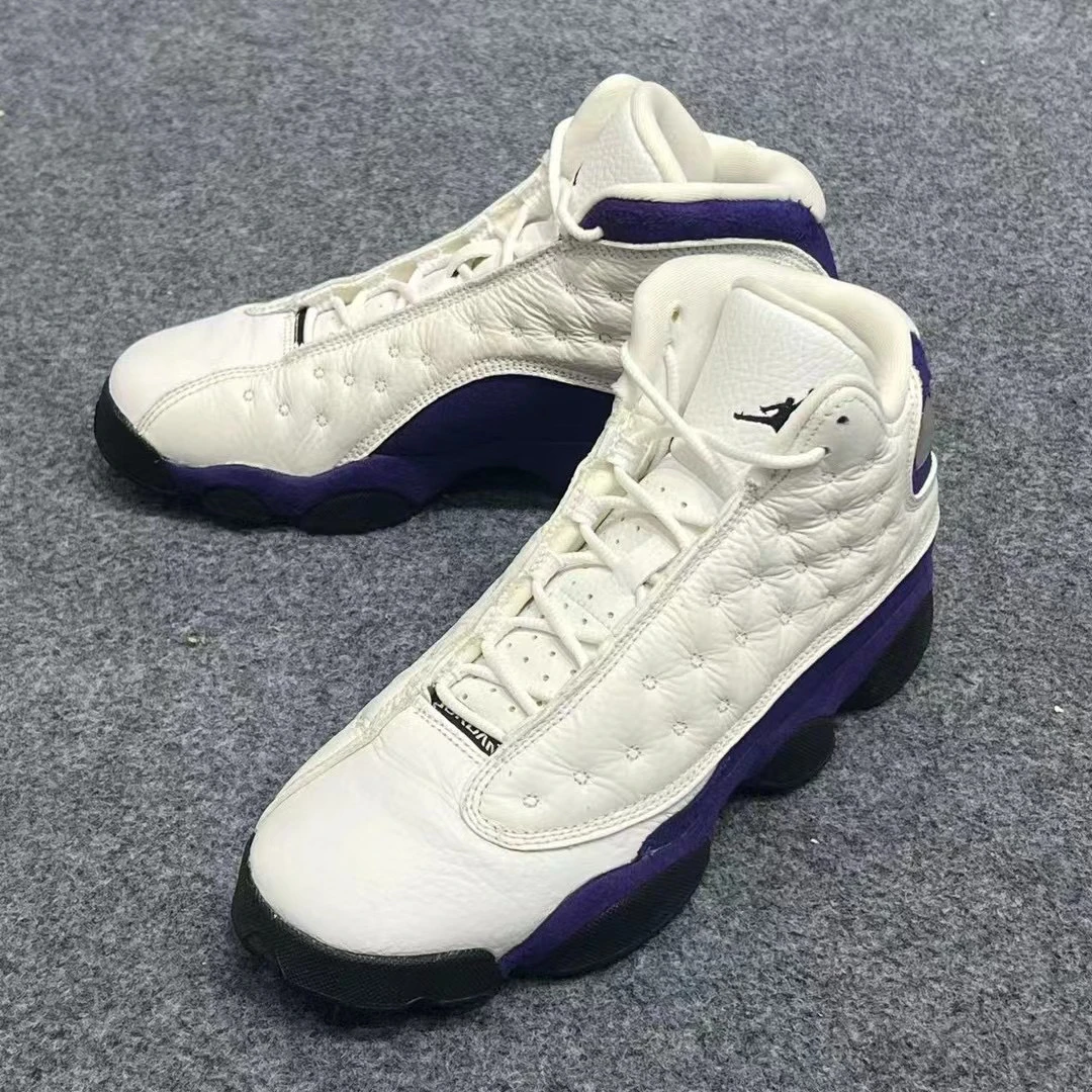 40码/AIRJORDAN13湖人队 高帮篮球鞋 99新