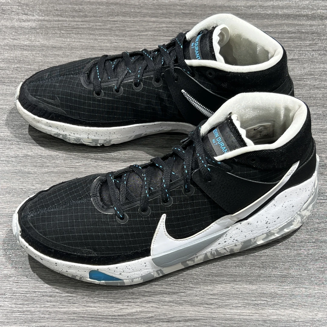 44.5码/Nike/KD13黑白配色/无原盒鞋
