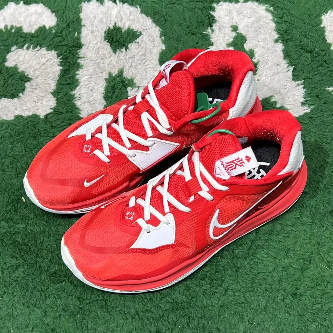 40.5码/ Nike 欧文low5 白红 低帮篮球鞋 公价989 DX6565