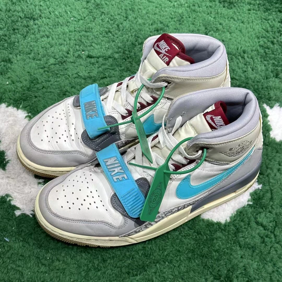 42.5码/Air Jordan 312 白灰蓝 高帮板鞋