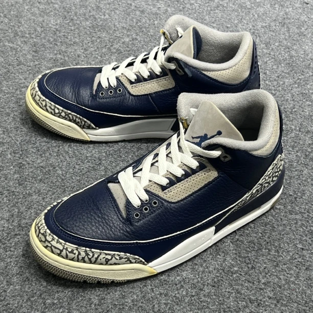 41码/NIKE AIRJORDAN3海军蓝配色 低帮篮球鞋