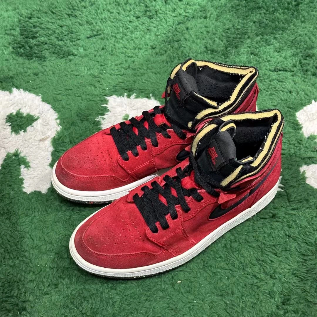 40.5码/ AJ1 Zoom 黑红 高帮篮球鞋 公价2679