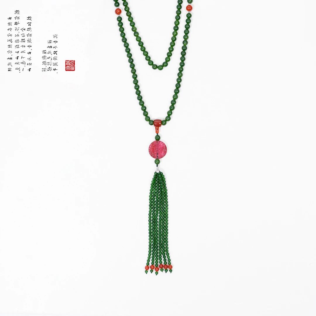 精美百搭脖链复古编织长款渐变民族特色服饰配饰40927