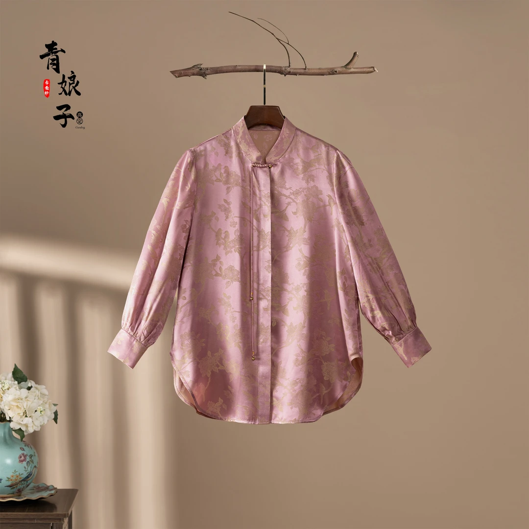 青娘子休闲(蓉亿)女士百搭衬衫50350