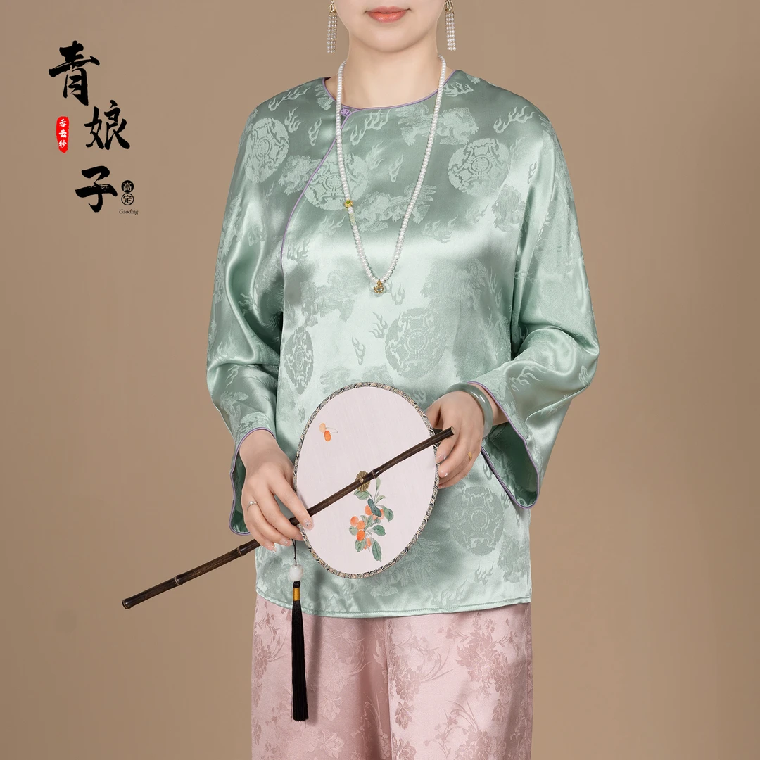 香夫人(菲玉)复古绣花中式中国风百搭上衣50049