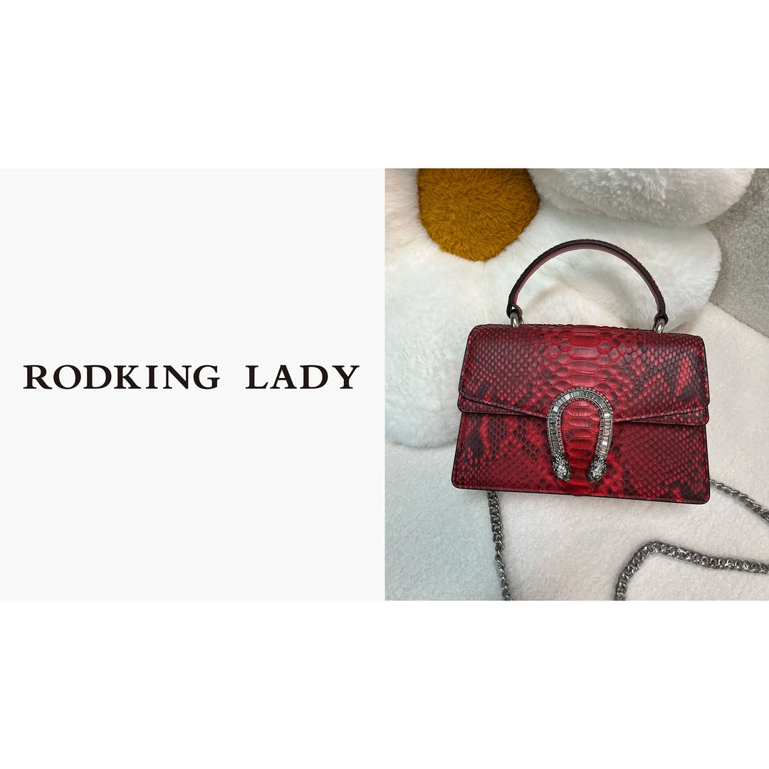 RODKING LADY高档单肩包气质轻奢时尚百搭真皮女包新款斜挎包