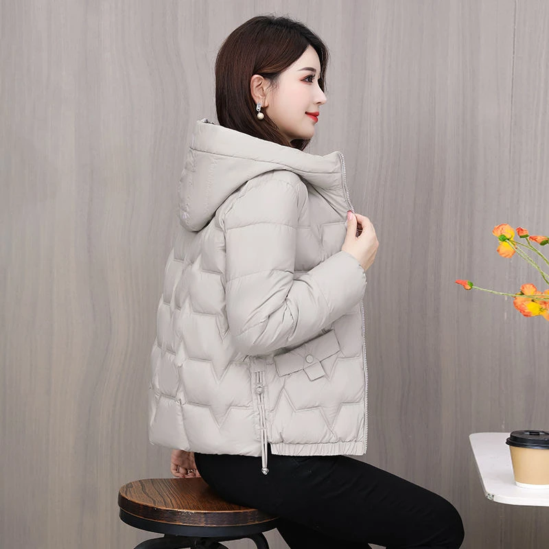 波司豋2023新款冬季洋气妈妈羽绒服服女短款轻薄保暖棉衣中老年棉